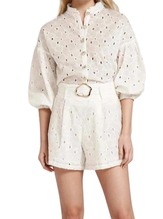 Two Piece Set Three Quarter Sleeve Top High Waist Shorts Chic Sets