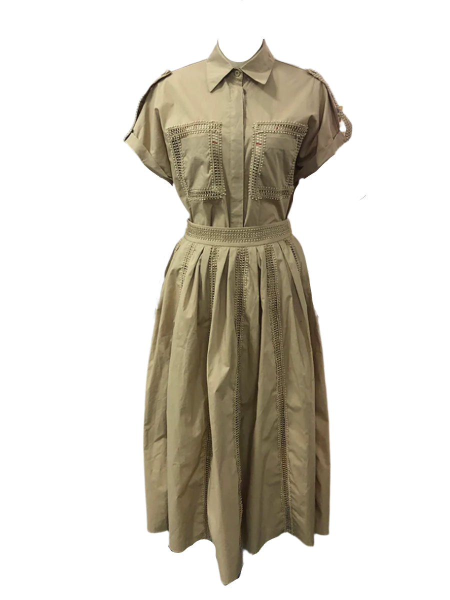 Short Sleeve Top And Long Skirt Perfect Summer Outfit Set