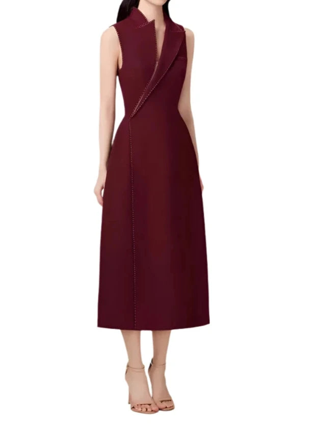 Slim Waist A-line Dress