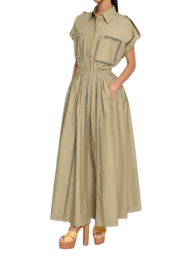 Short Sleeve Top And Long Skirt Perfect Summer Outfit Set