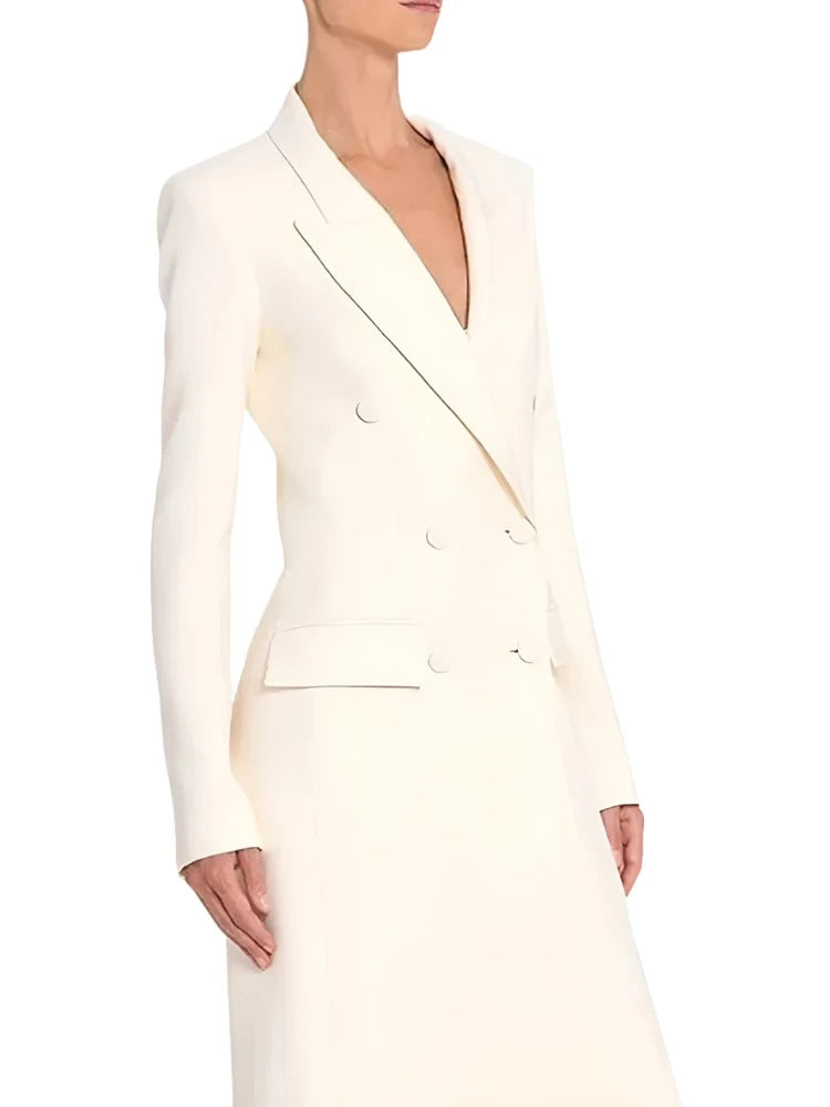 Long Overcoat Blazer Over Knee