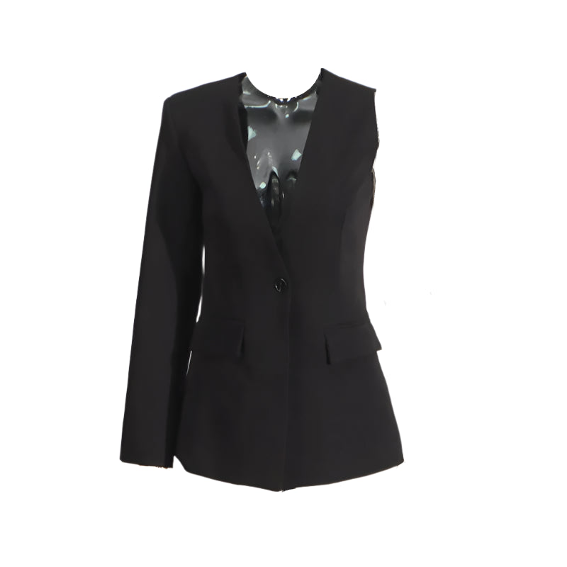 Bold Suit Two Piece Outfit Blazer And High Waist Pant