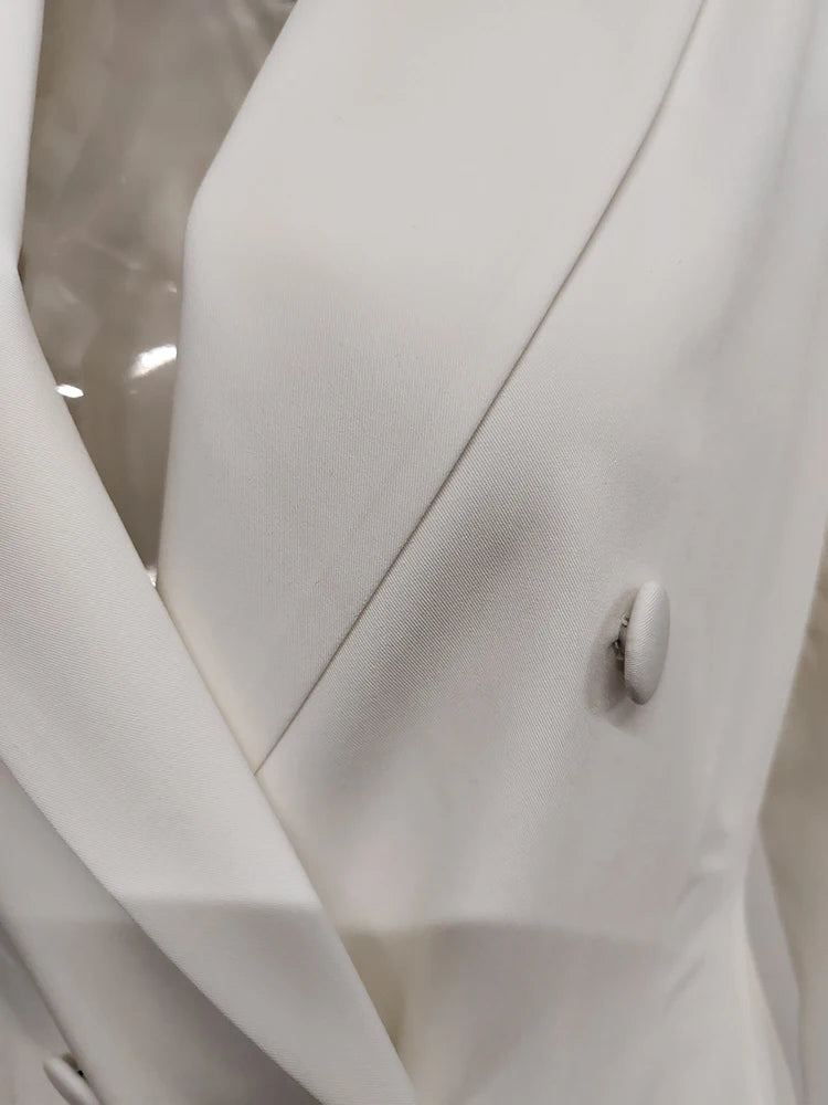 Long Overcoat Blazer Over Knee