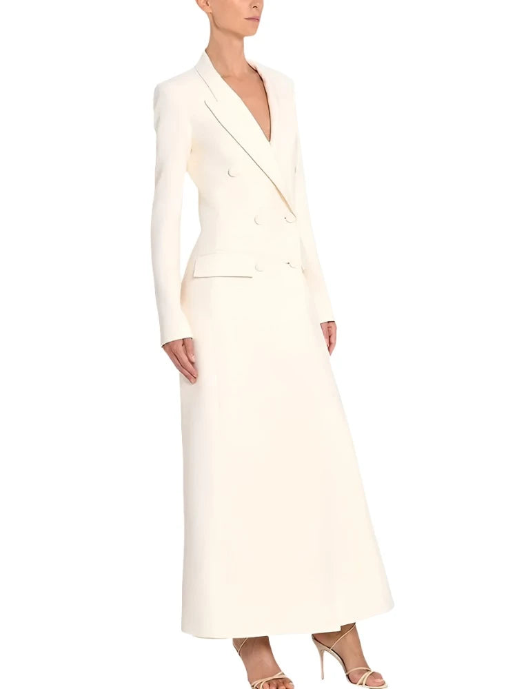 Long Overcoat Blazer Over Knee