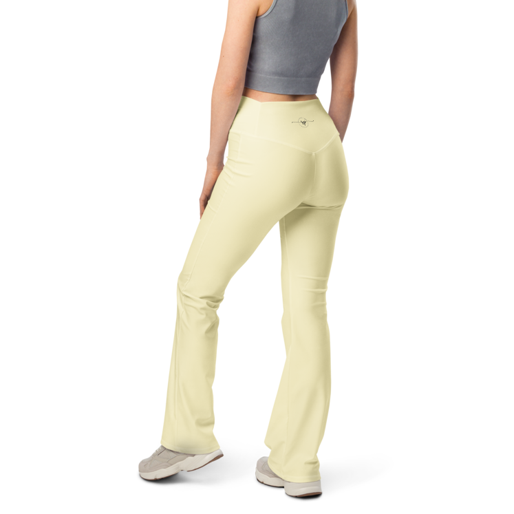 Butter Yellow Flare leggings