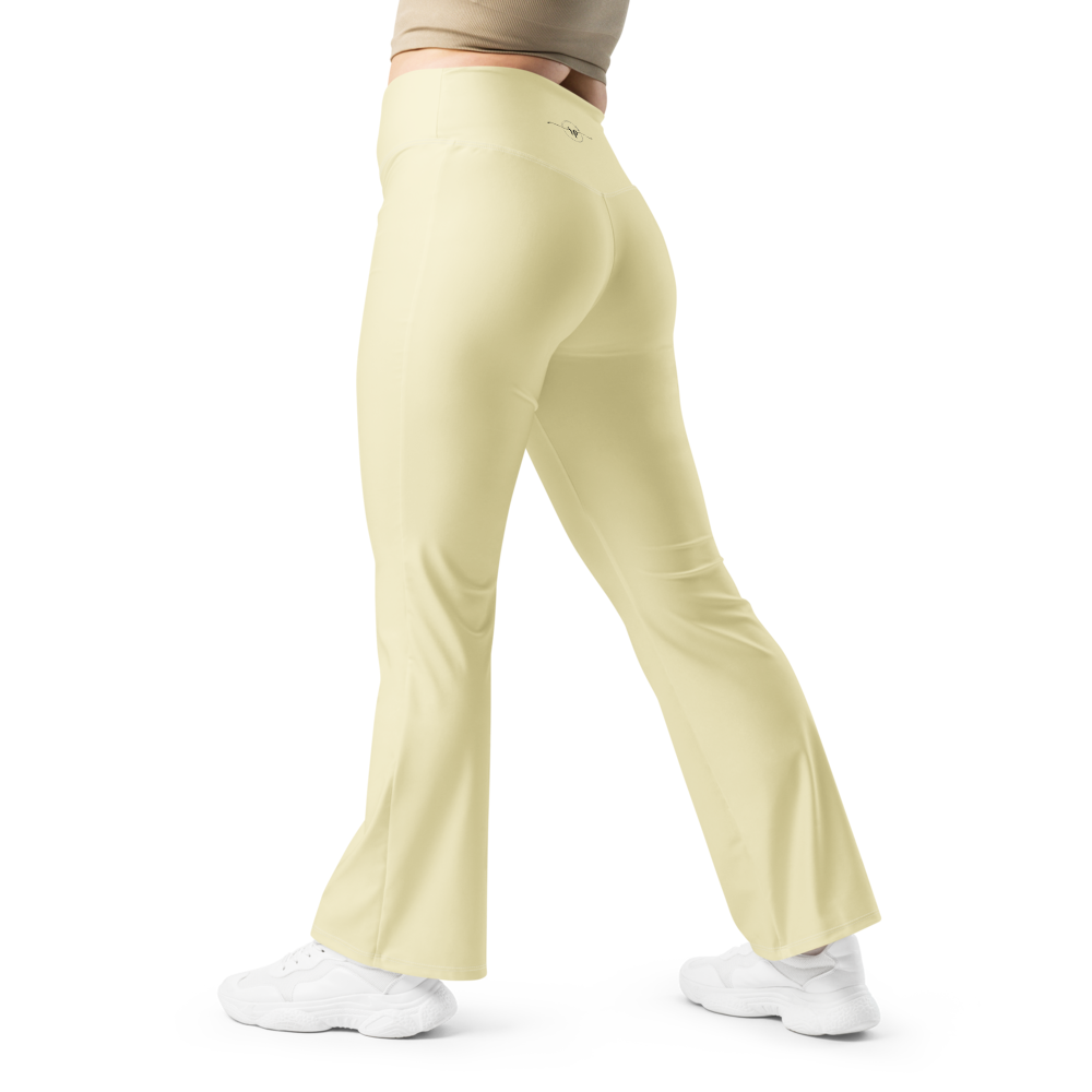 Butter Yellow Flare leggings