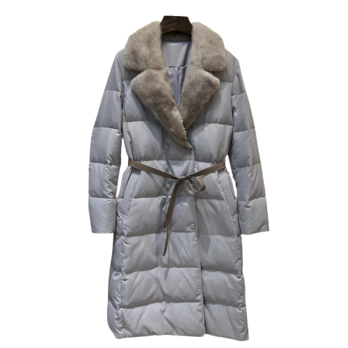 Luxury Mink Fur Coat Long Coats Goose Puffer Jacket