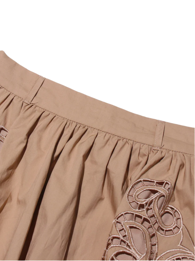 High Waist Midi Skirt And Short Sleeve Blouse Outfit Summer Set