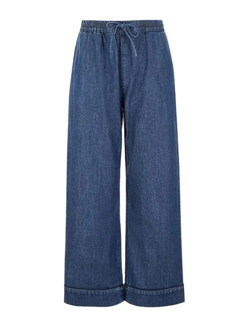 Blue Ostrich Feather Top and Pants Set