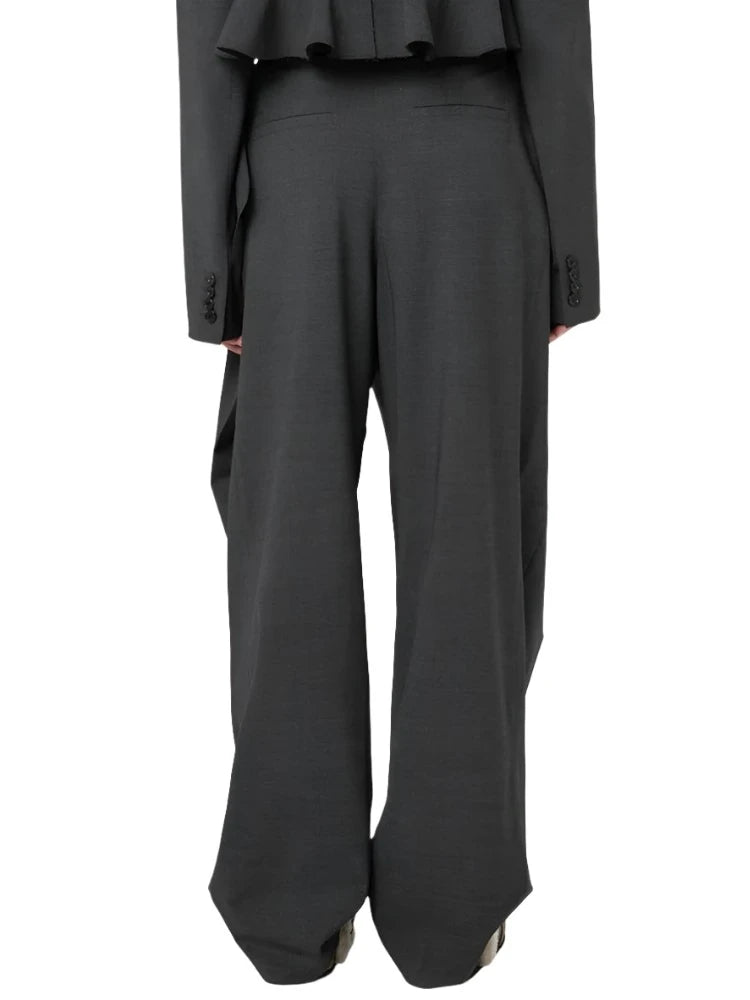 Wide Leg Pants Suit Winter 2023 Set Or by Piece