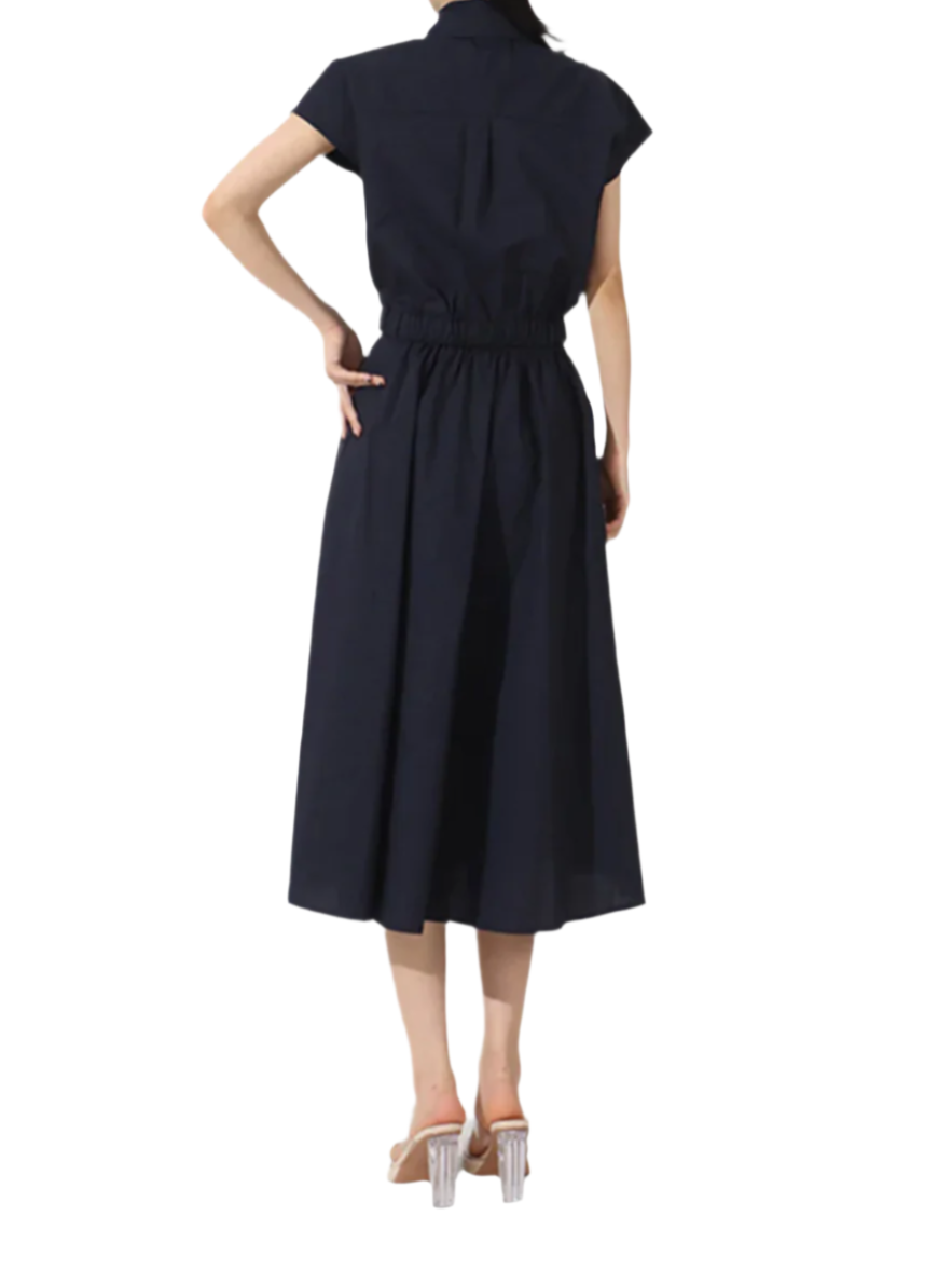 High Waist Midi Skirt And Short Sleeve Blouse Outfit Summer Set