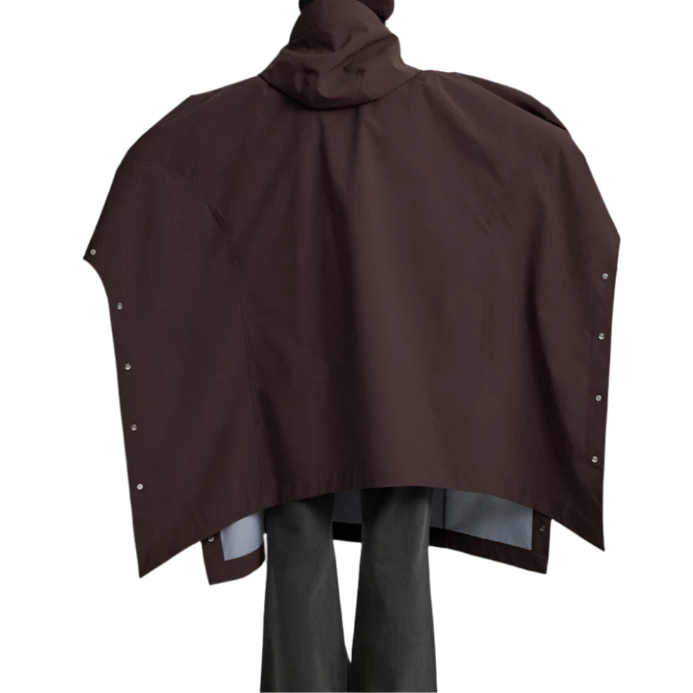 Thin Loose Hooded Cloak Coat