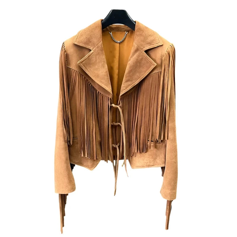 Real Leather Suede Sheepskin Jacket