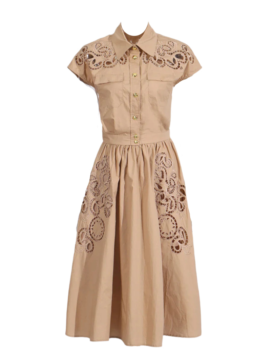 High Waist Midi Skirt And Short Sleeve Blouse Outfit Summer Set