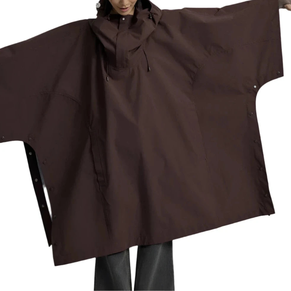 Thin Loose Hooded Cloak Coat