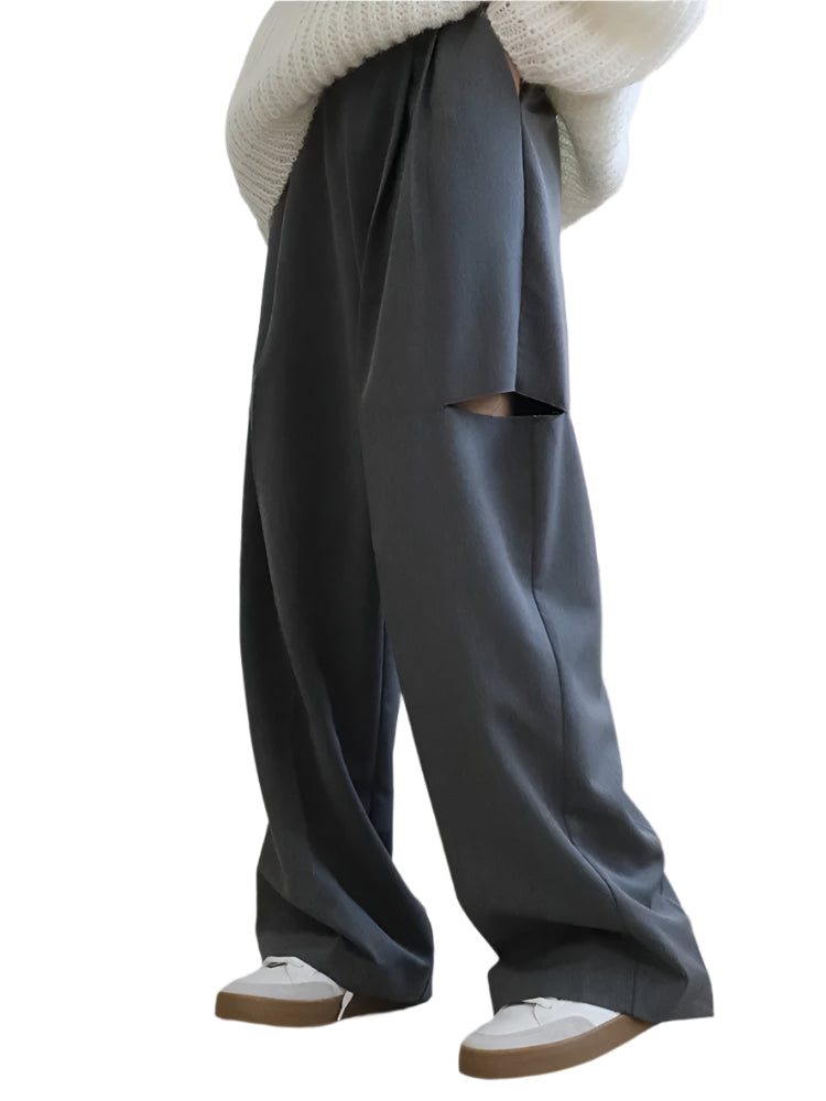 Formal Modern Gray High Waist Pant