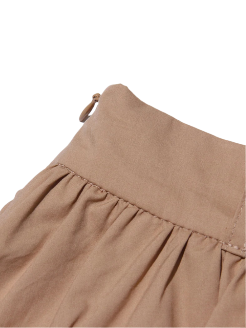 High Waist Midi Skirt And Short Sleeve Blouse Outfit Summer Set