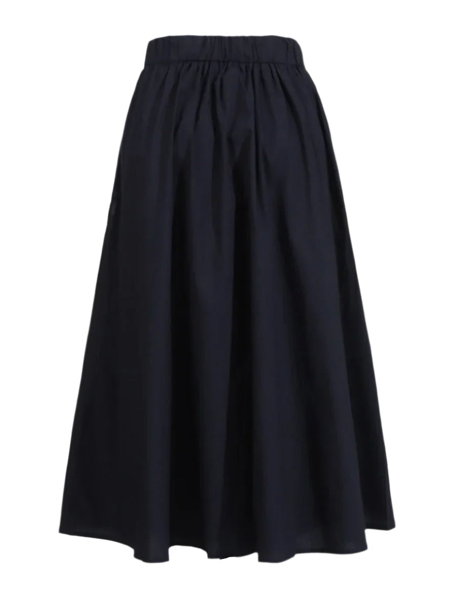 High Waist Midi Skirt And Short Sleeve Blouse Outfit Summer Set
